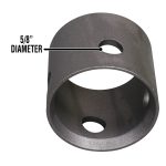 Highlighting the pin hole diameter of mounting tube.