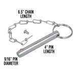 Highlighting the measurements of length and diameter of collar pin.